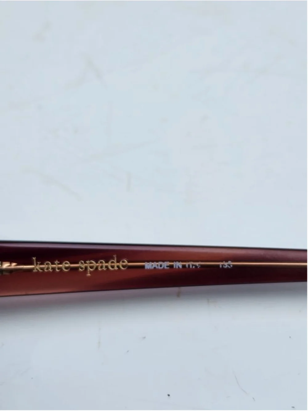 KATE SPADE Rowen Gradient‎ Burgundy Oval Sunglasses #34